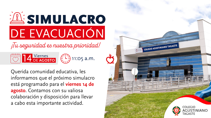 simulacro evacuacion 14 de agosto 2026